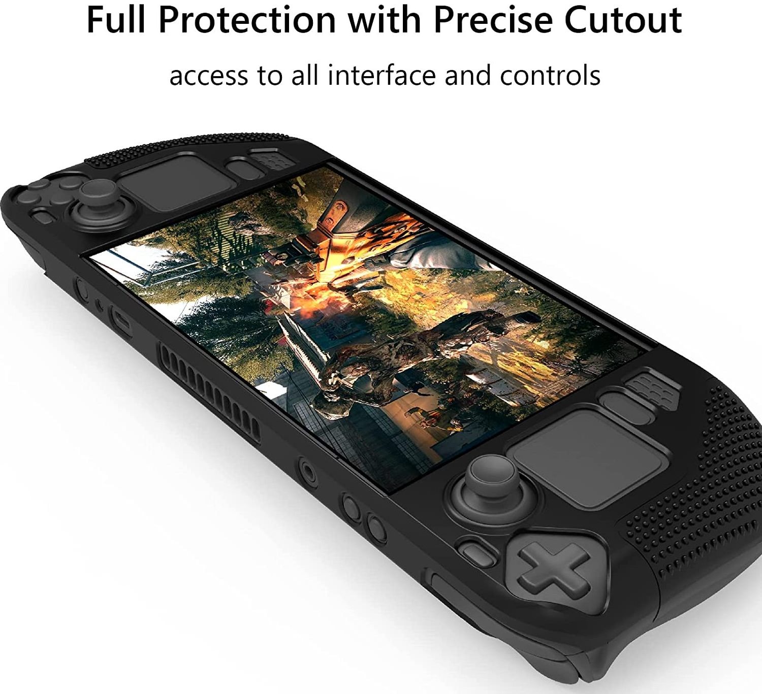 Protective Cover Soft Shock-Absorption and Anti-Slip Easy to Install Silicone Case Compatible with Steam Deck