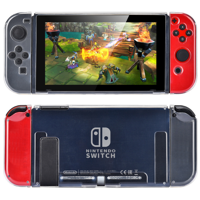 Case Compatible with Nintendo Switch Dockable Soft TPU Protective Case Cover for Nintendo Switch Game Console