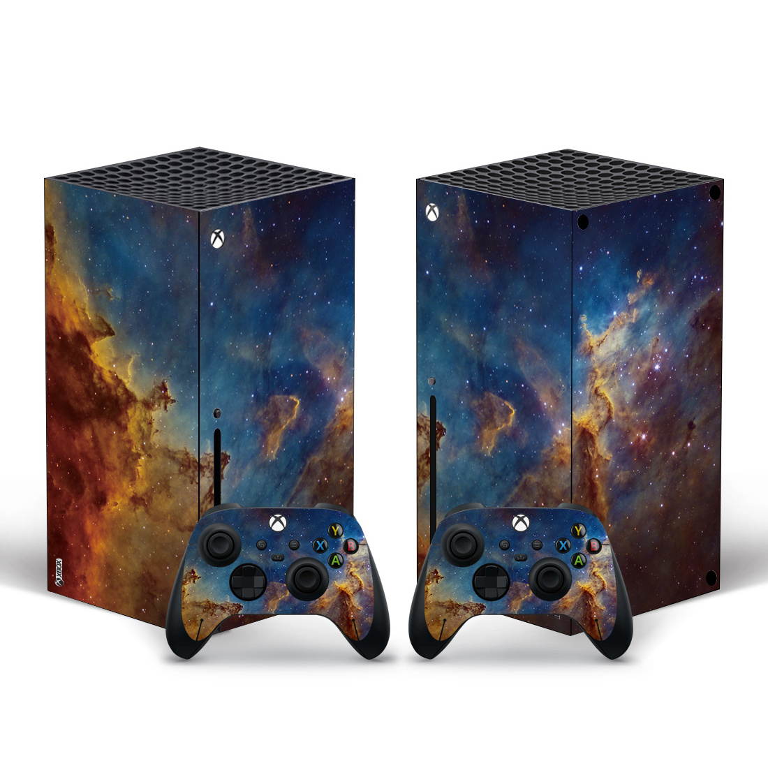 Newest Mod PVC Vinyl Sticker For Xbox Series X Skin Stickers With 2pcs Controllers Stickers Themes Cover Decal