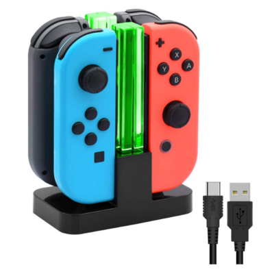 Charging Dock for Nintendo Switch Joy-Con,Charging Station for Nintendo Switch with a USB Type-C Charging Cord