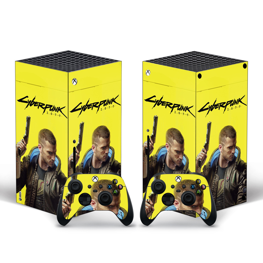 Newest Mod PVC Vinyl Sticker For Xbox Series X Skin Stickers With 2pcs Controllers Stickers Themes Cover Decal