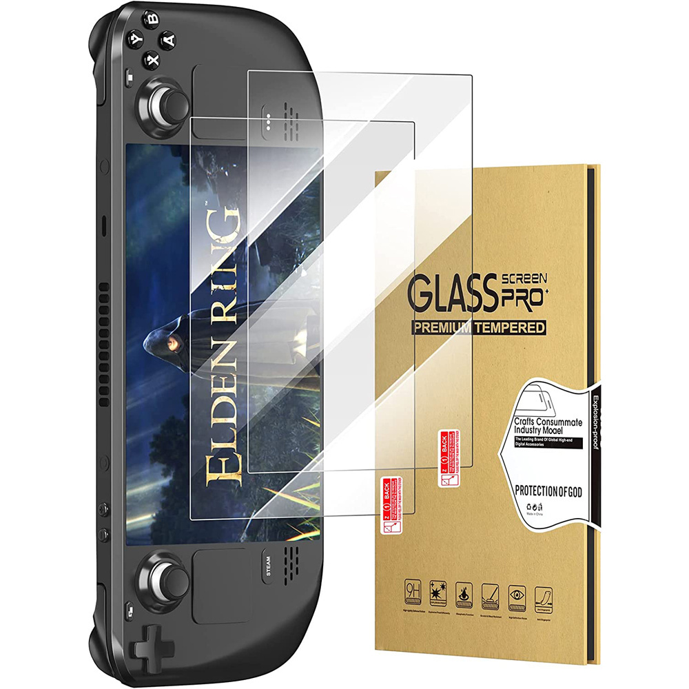 7 inch Protective Screen Protector for Steam Deck HD Tempered Glass Anti Scratch Work Compatible with Steam Deck