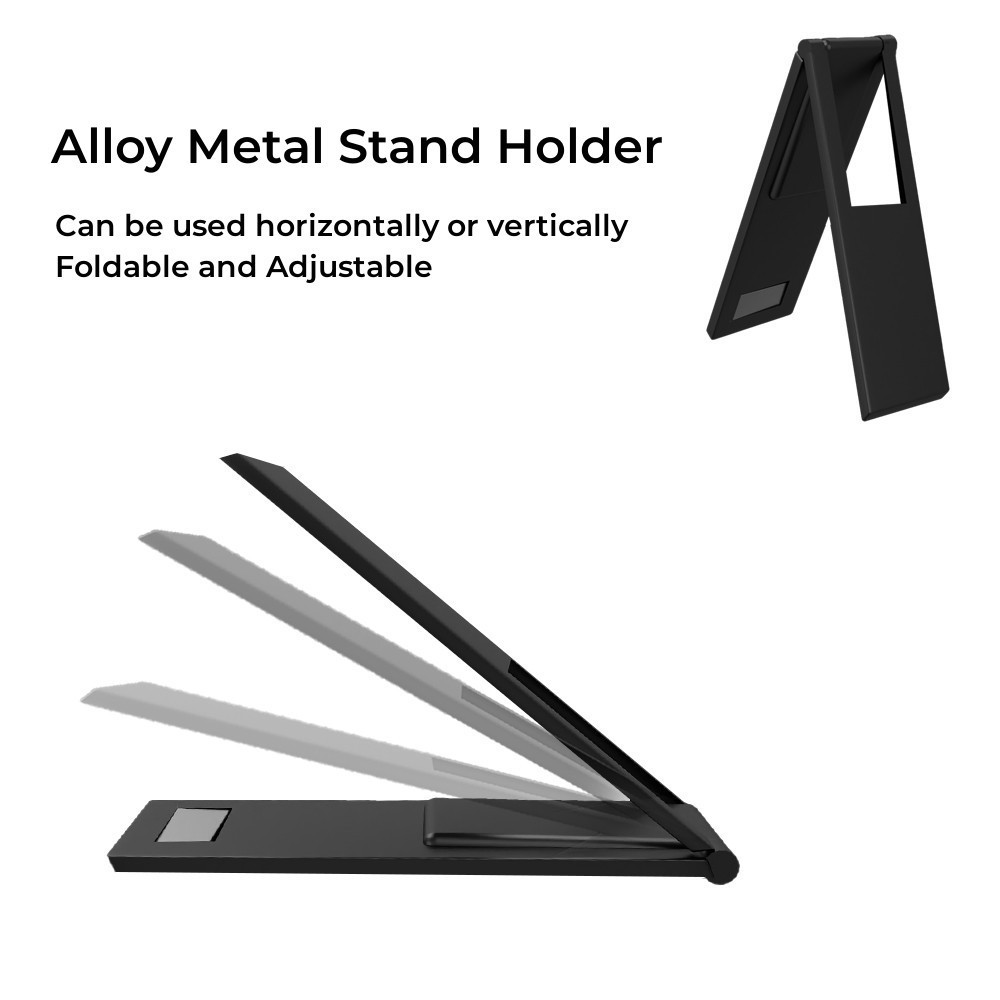 Foldable and Adjustable Alloy Metal Stand Holder for Steam Deck Kickstand Bracket Case for Steam Deck/Switch/iPhone/iPad Back