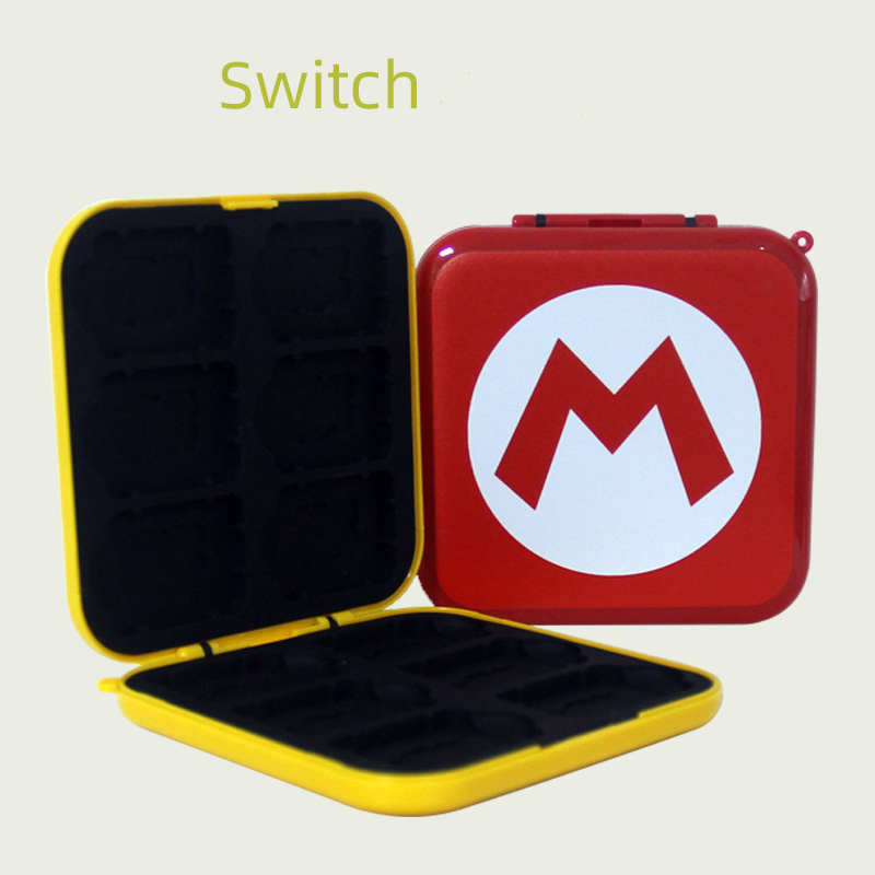 Custom Water Resistant Anti-Scratch Carrying Storage Box for Nintendo Switch Mario Game Cards Storage Case for Switch