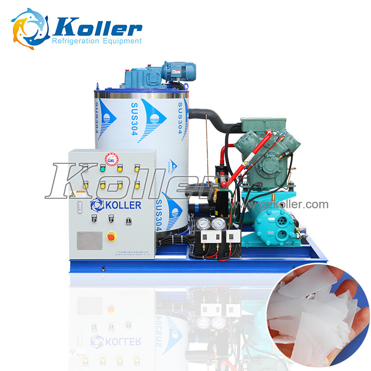 3000KG / Day Dry Clean Flake Ice Maker Commercial Ice Flake Making Machine