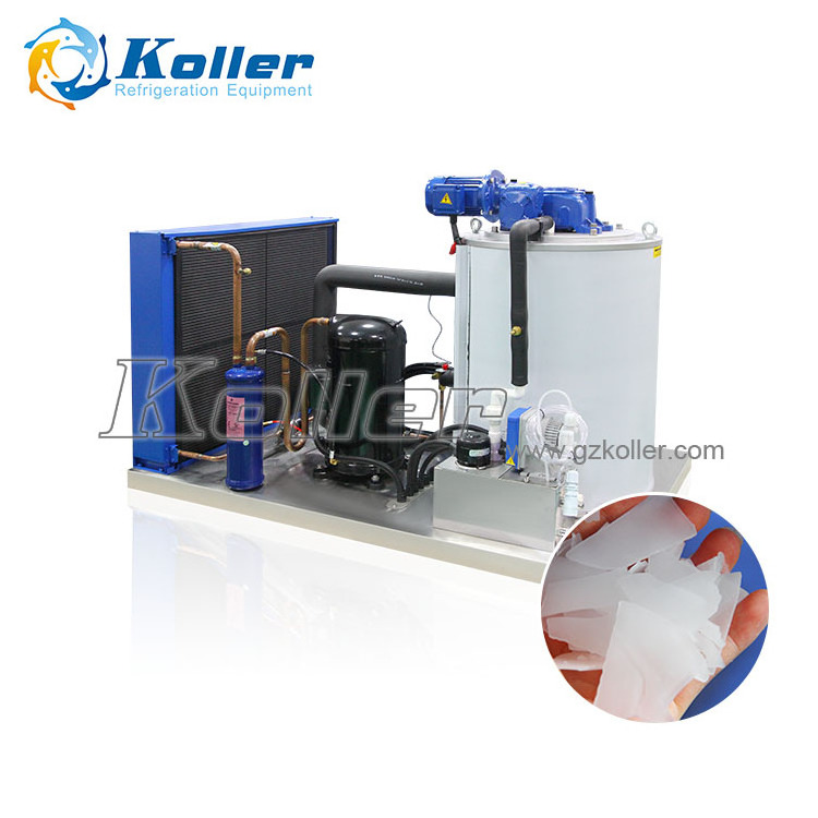 Industrial 5000KG 20t 25t 30t Ice Machine Used In Fruit And Vegetable Preservation, Concrete Cooling Scale Flake Ice Machine