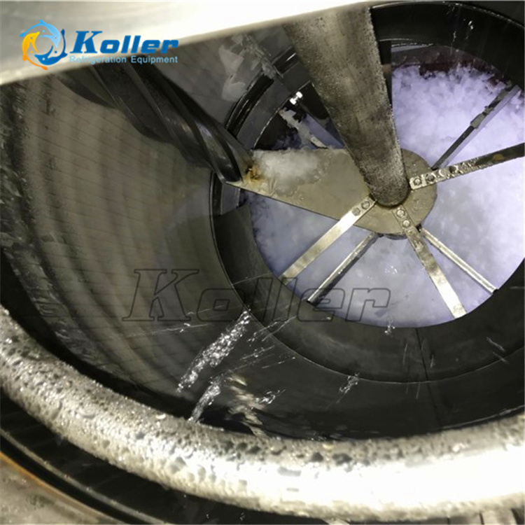 Sea Salt Brine Water Flake Ice Machine for Seafood Processing Used in Trawler, Fishing Boats 5 ton