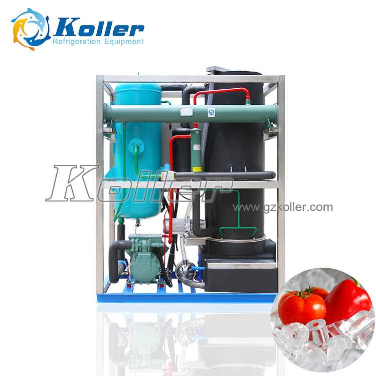 low power consumption Tube Ice making Machine 1ton/day TV10 Koller tube ice maker machine