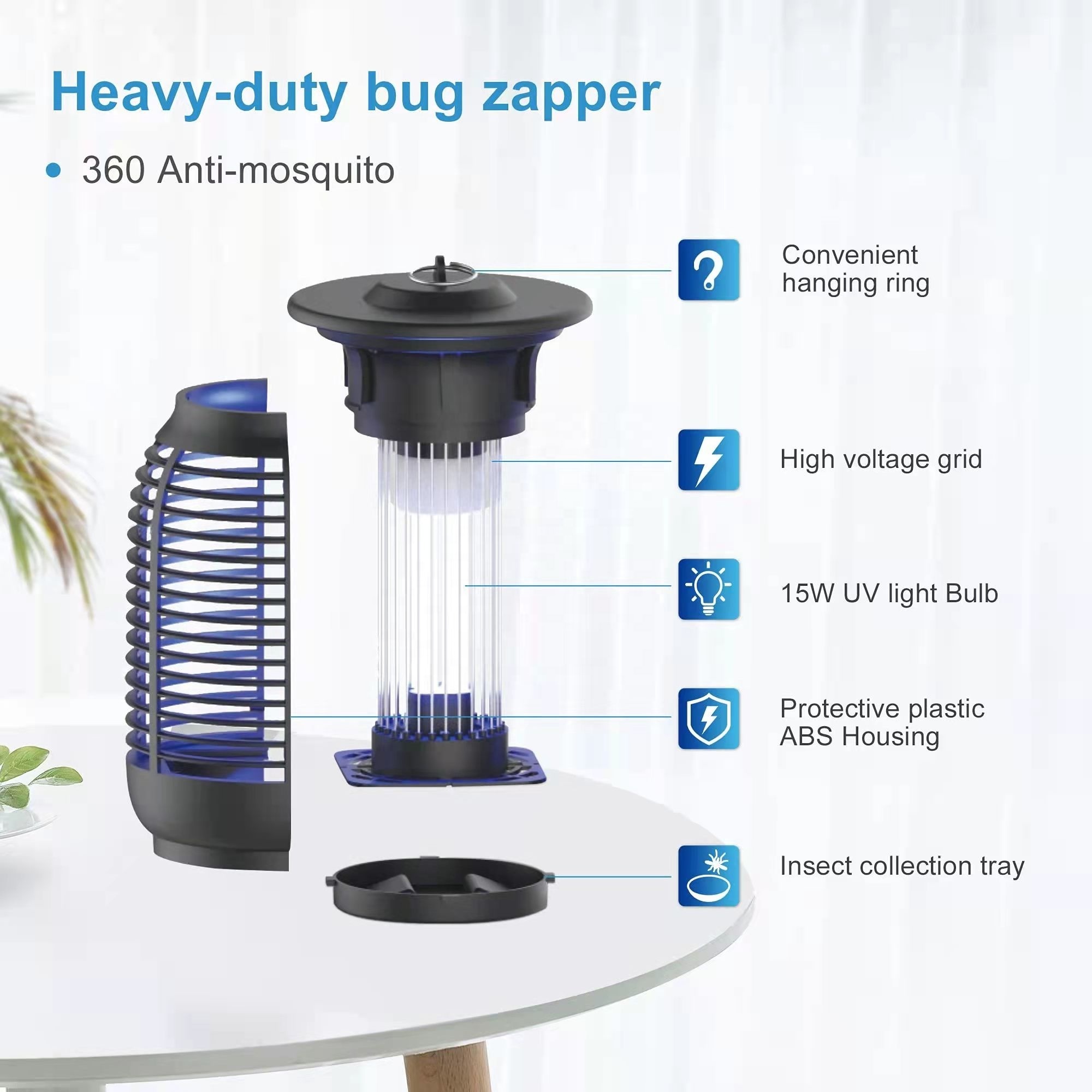 Professional fashion custom wholesale Indoor and outdoor electronic mosquito killers mosquito lamps insect killer Bug zapper