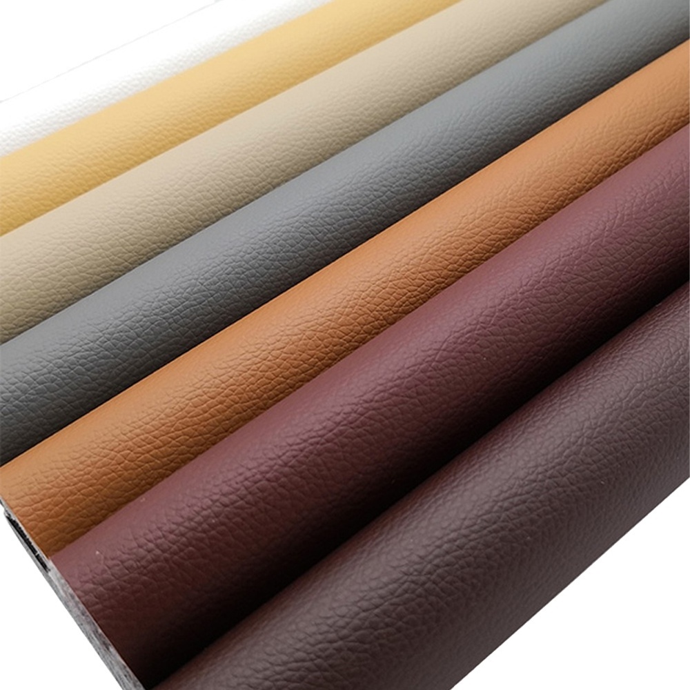 High Quality Custom Leather Upholstery Fabrics Self Adhesive Leather PVC Sofa Leather Stickers For Furniture Repair