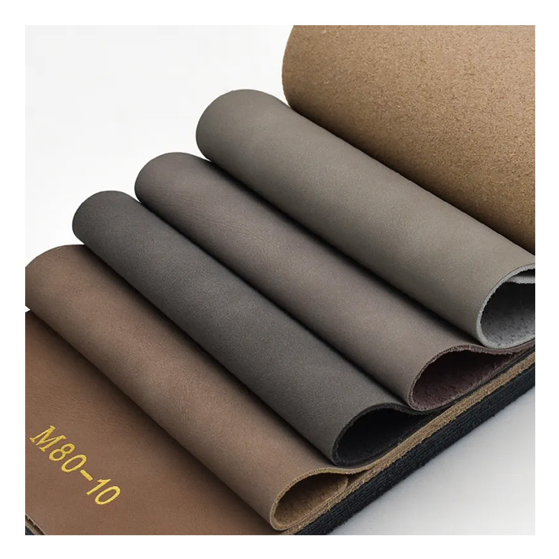 Factory Wholesale Retro Frosted Matte Finish Ecological Leather Synthetic Semi PU Leather For Sofa, Furniture, Wallet