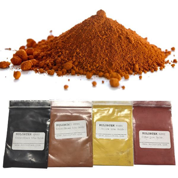 Kolortek Cosmetic Grade Iron Oxides Pigment Powder Black Brown Yellow Red Iron Oxides