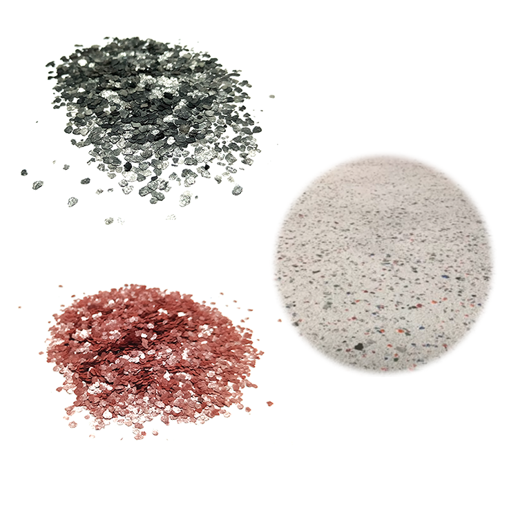 Metallic mica flakes for epoxy flooring, epoxy floor flakes for epoxy resin