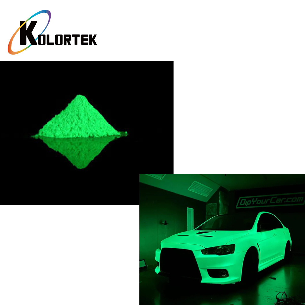 Kolortek Hot Sale Glow In The Dark Craft Halloween Glitter Photoluminescent Powder