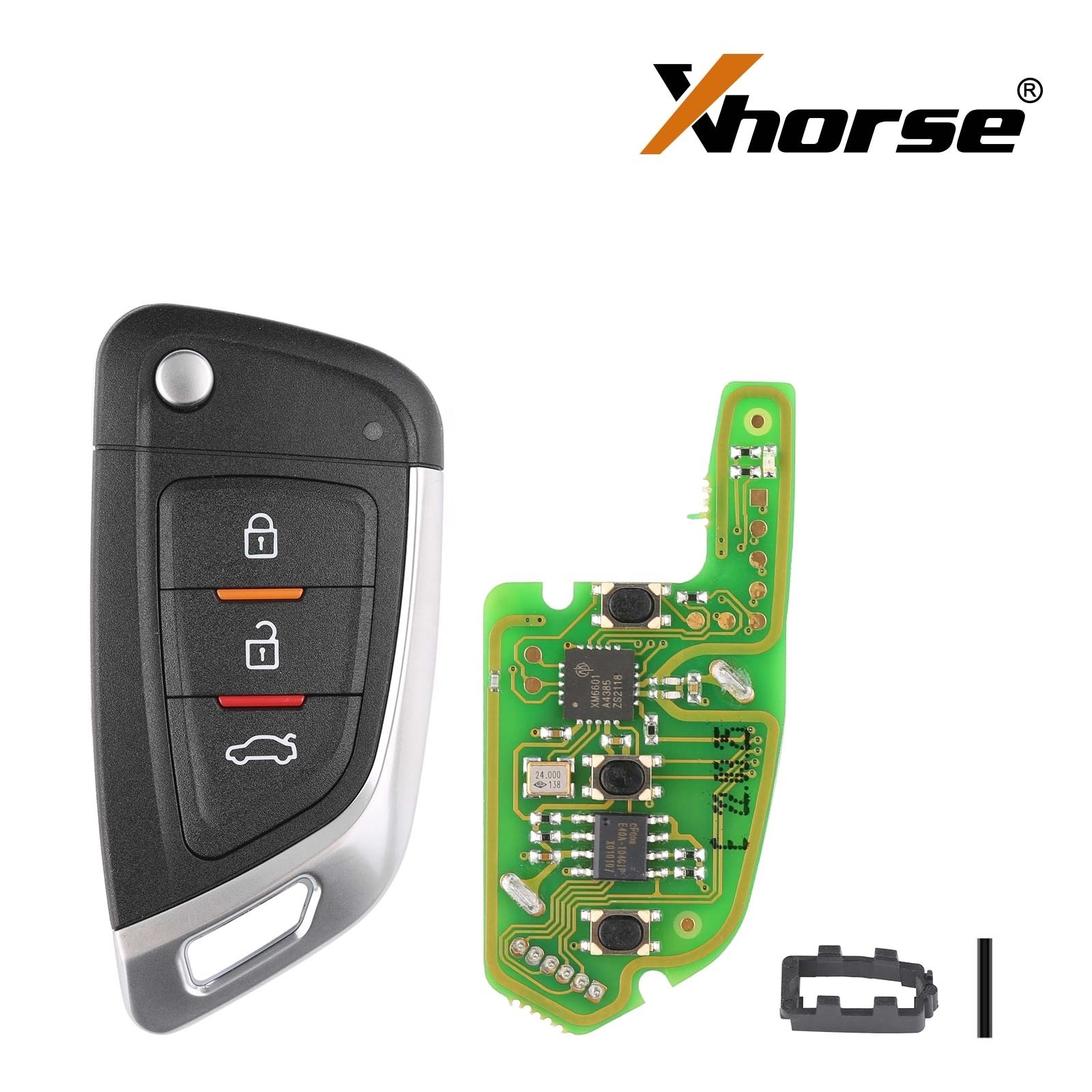 XHORSE XKKF02EN Universal Remote Car Key with 3 Buttons for VVDI Key Tool