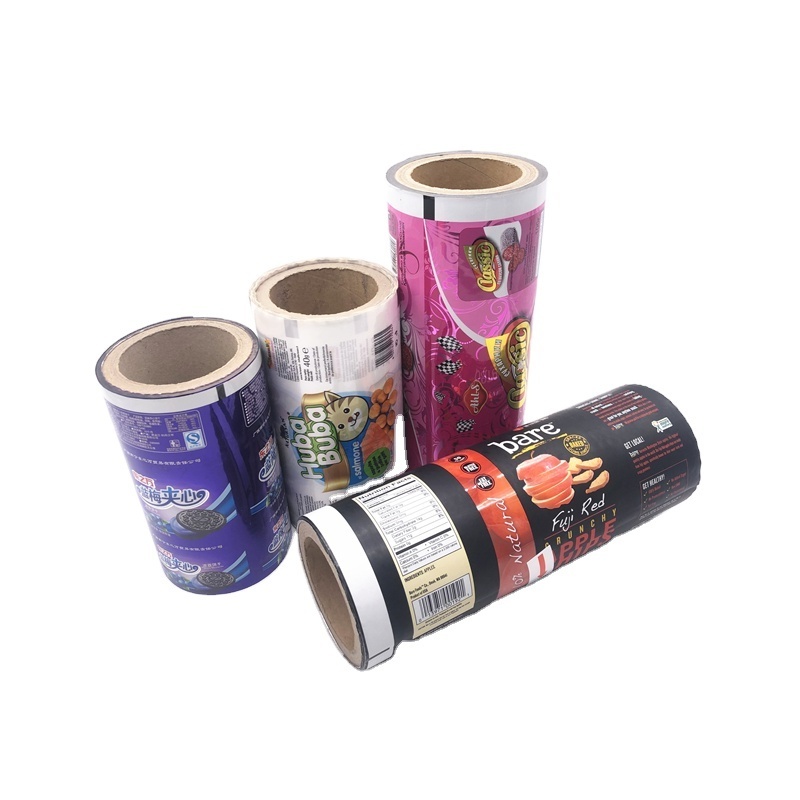 High quality plastic foil laminated flexible food packaging film food grade plastic film with custom printing