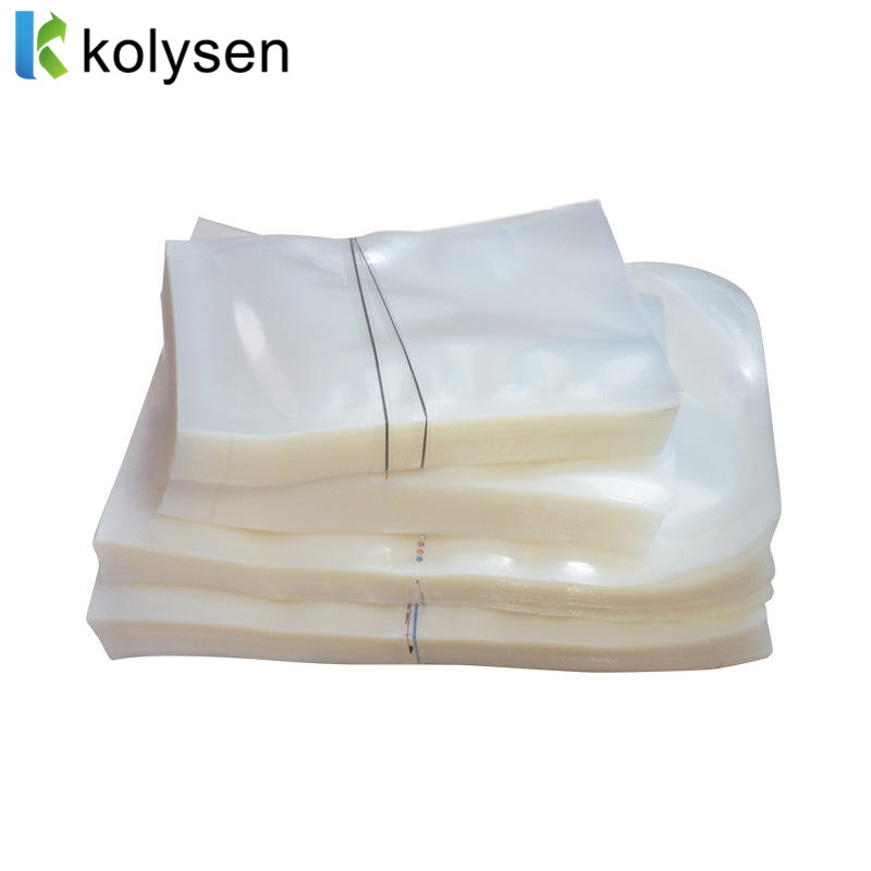 Custom Embossed Clear Vacuum Bags Food Transparent Plastic Storage Sealer Steaming Freezing Packaging Vacuum Bag