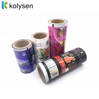 Custom Printed Moisture Proof Laminated BOPP/VMCPP/OPP Sachet Packaging Roll Film for Biscuit Potato Chips Cookie Snack