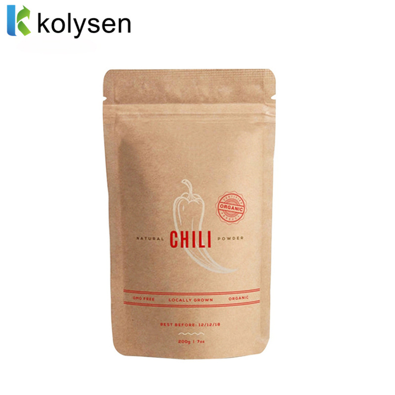 Custom Print Food Spice Chili Powder Pepper Powder Packaging Bag