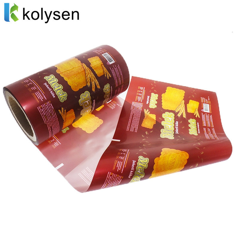 High quality plastic foil laminated flexible food packaging film food grade plastic film with custom printing