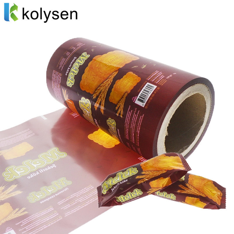 High quality plastic foil laminated flexible food packaging film food grade plastic film with custom printing