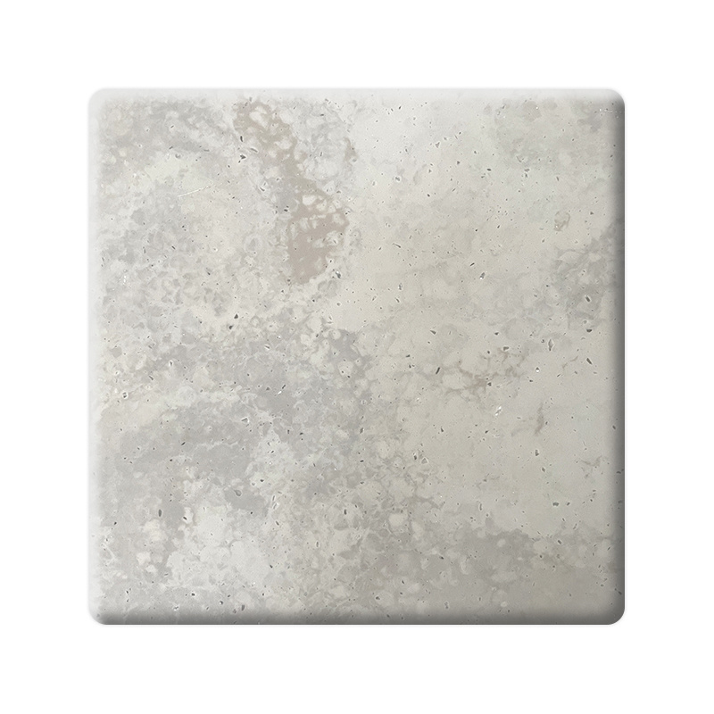 Modern bathroom vanity tops kitchen countertop artificial marble stone big slab pure white  acrylic solid surface sheet