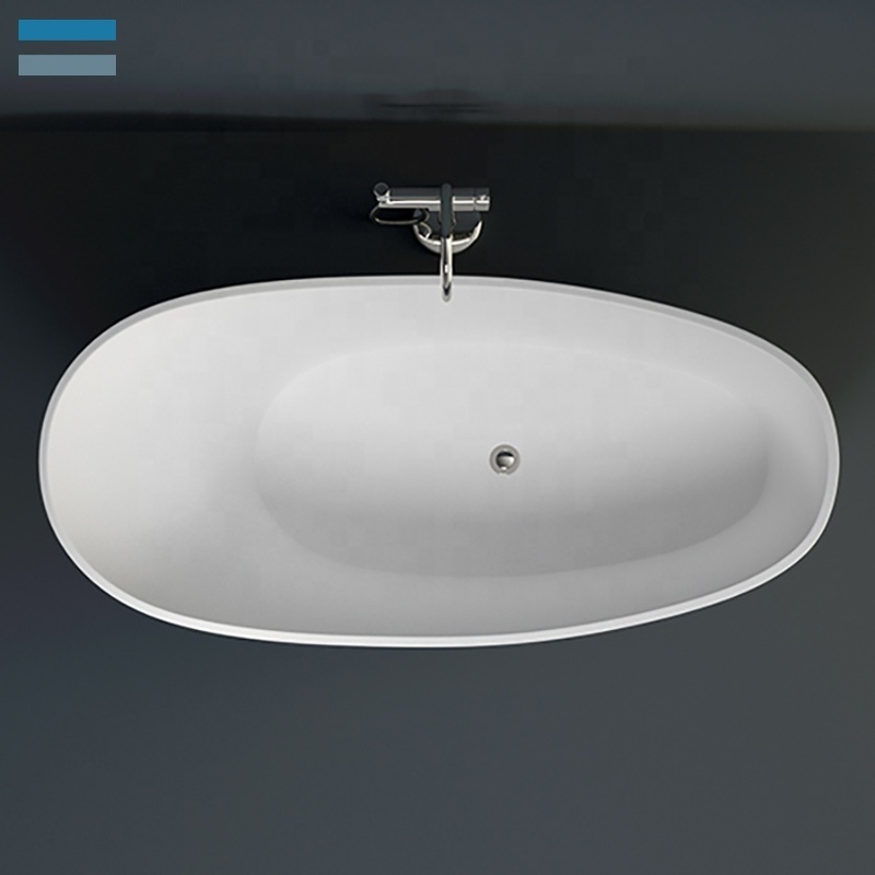 Freestanding Bathtub Good Quality Bath Solid Surface Tub Modern Stand Alone Acrylic Resin Bathtub