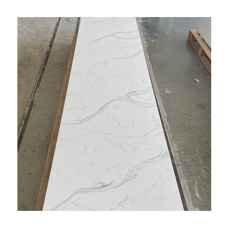 Factory Acrylic Solid Surface Sheet artificial faux marble texture stone Panel price For shower Wall cladding countertop bartop