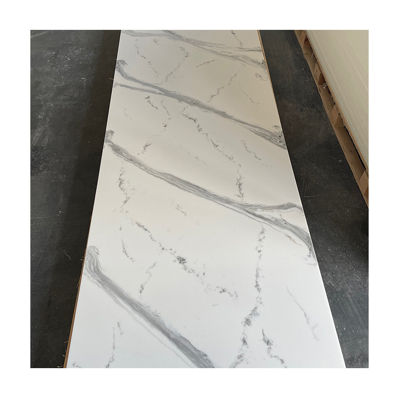 Factory Acrylic Solid Surface Sheet artificial faux marble texture stone Panel price For shower Wall cladding countertop bartop