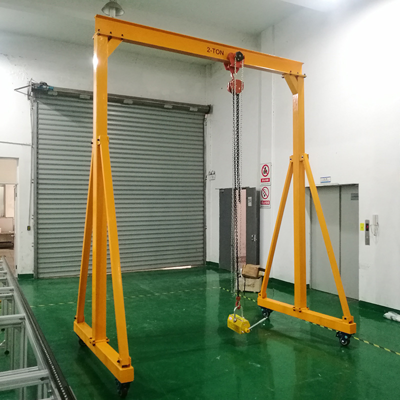 Warehouse adjustable portable mobile gantry crane 1 ton 2 ton 3 ton 5 ...