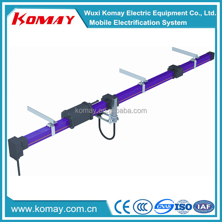 4 Poles Power rail ENclosed Conductor Busbar System 35A-240A PVC Tubular Copper Conductor Bar