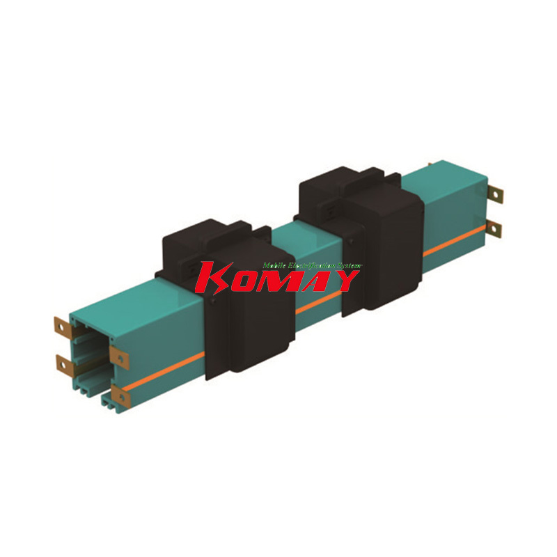 4 Poles Power rail ENclosed Conductor Busbar System 35A-240A PVC Tubular Copper Conductor Bar