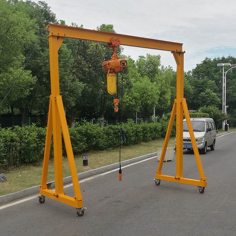 Warehouse adjustable portable mobile gantry crane 1 ton 2 ton 3 ton 5 ton 10 ton