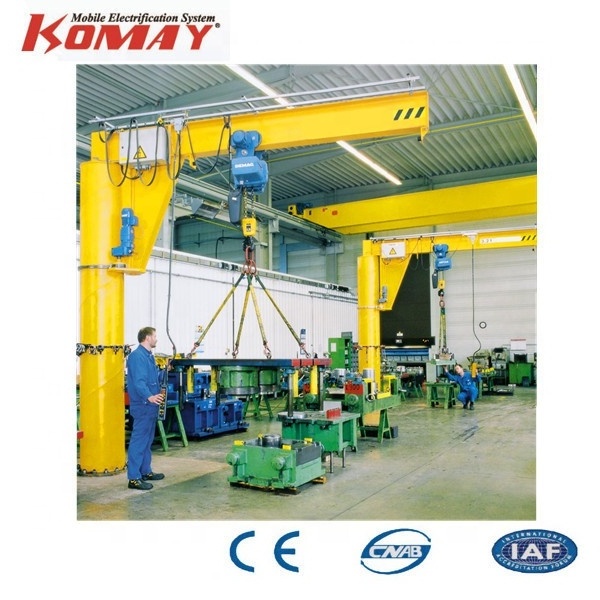 KOMAY 2ton 3ton Lifting Equipment Cantilever Jib Crane 500kg Slewing Arm Crane