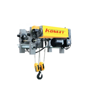 KOMAY Industrial monorail hoist electric wire rope hoist 2t-20t overhead crane hoist with remote control