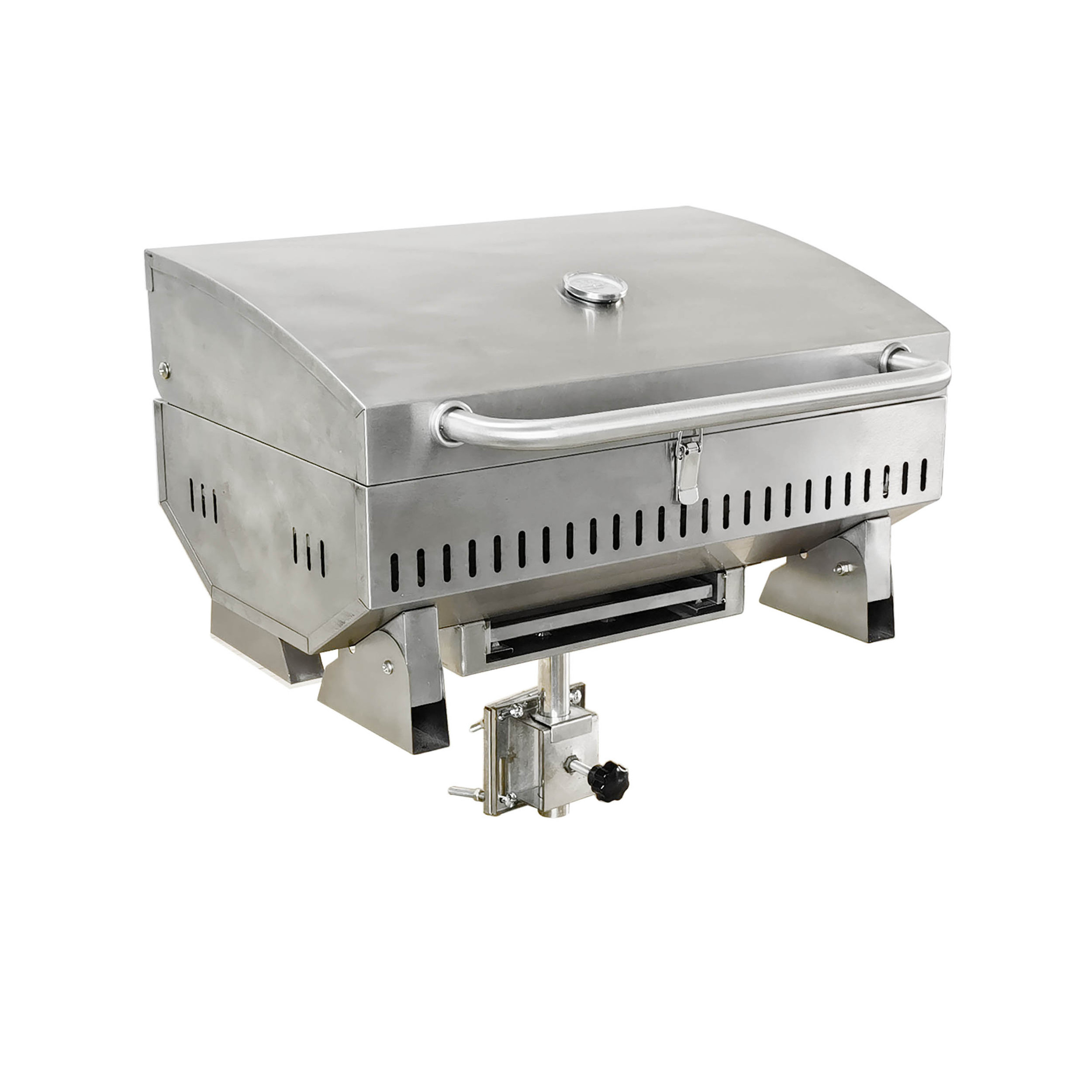 Customized Marine Boat or Tailgate Portable BBQ Grill, 12000 BTU Stainless Steel Gas Grill Apartment Grill with Regulator