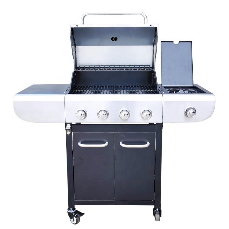 USA Certificate Gas Barbecue Grill Outdoor Home Garden Patio 4 +1 Burner Gas BBQ Grill CE Gas Grill Stove