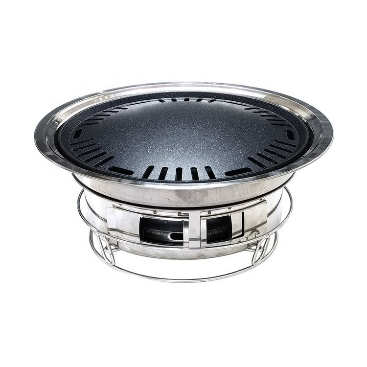 Outdoor Portable Camping Picnic Cooking Pan Barbecue Grill Korean Japanese Commercial Restaurant Charcoal BBQ Grill