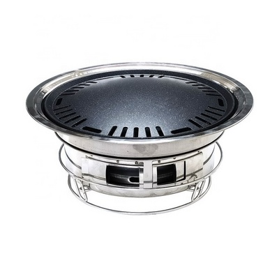 Outdoor Portable Camping Picnic Cooking Pan Barbecue Grill Korean Japanese Commercial Restaurant Charcoal BBQ Grill