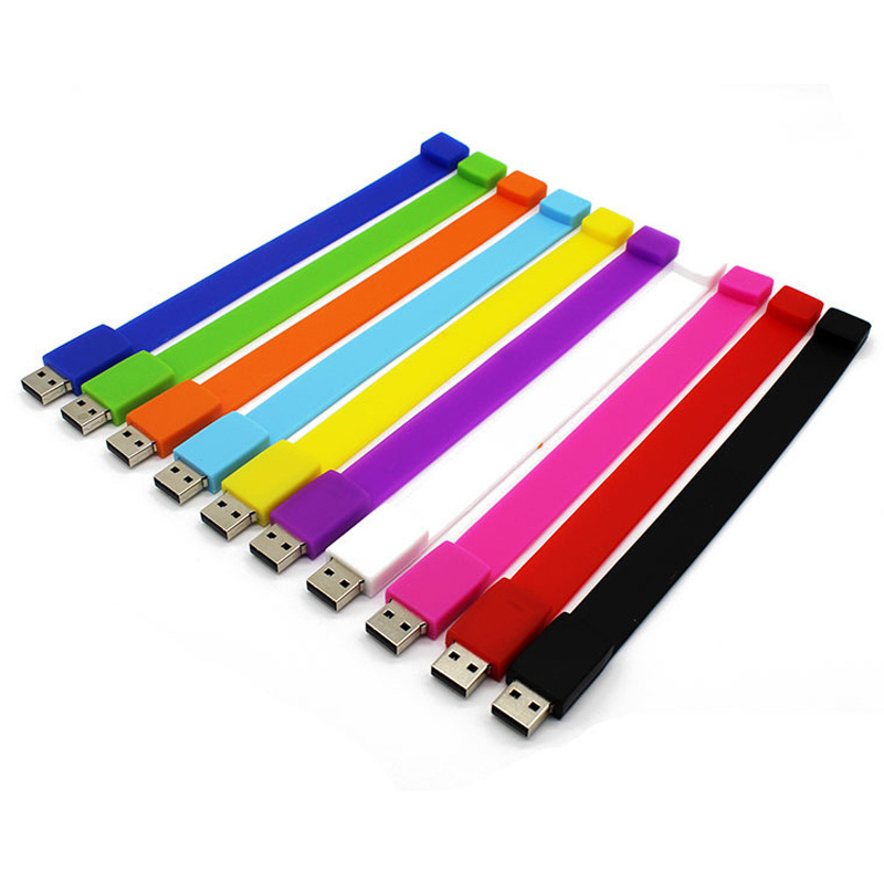 Silicone Bracelet wristband usb flash drives USB2.0 Usb 3.0 Flash Disk