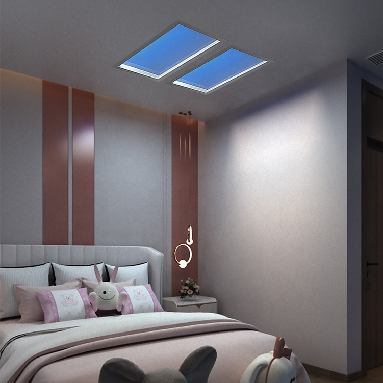 artificial skylight led blue sky ceiling panels led light 600*300 50W 2000-9000k color temperature dimmable