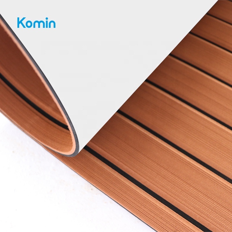 Komin Marine Flooring Faux Teak EVA Foam Non Skid Boat Decking Sheet