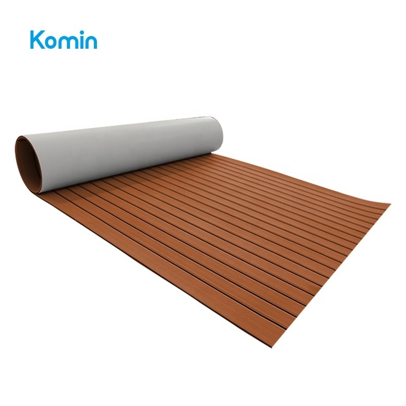 Komin Marine Flooring Faux Teak EVA Foam Non Skid Boat Decking Sheet