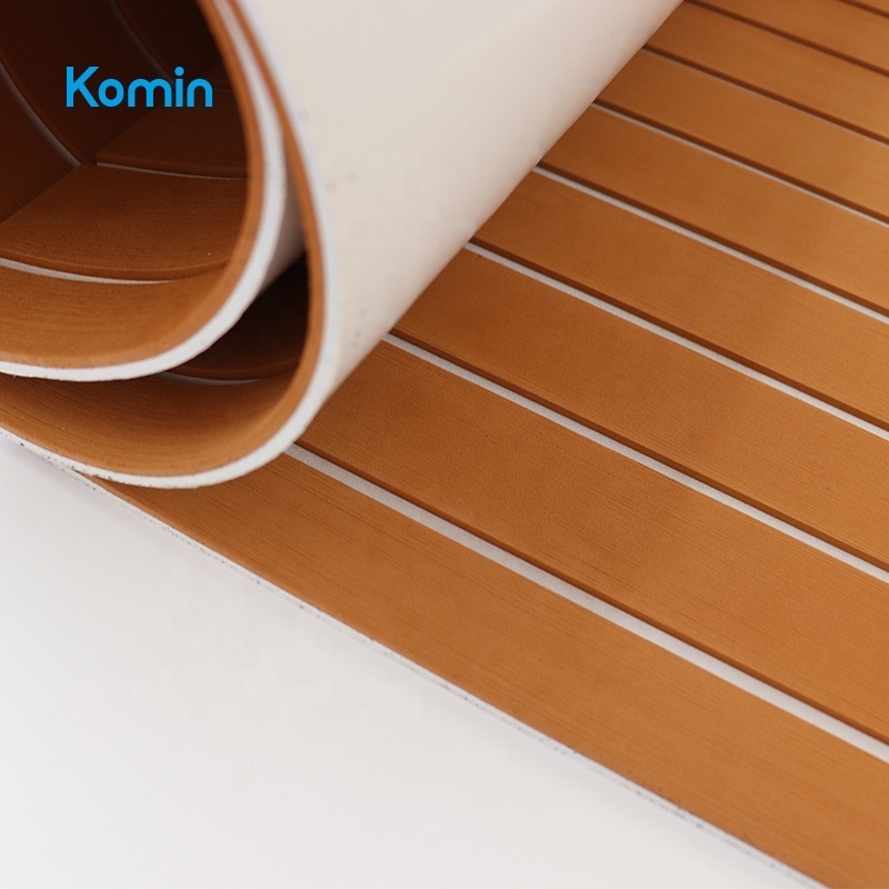 Komin Lightweight Waterproof Outdoor EVA Teak Foam Composite Decking for Boat