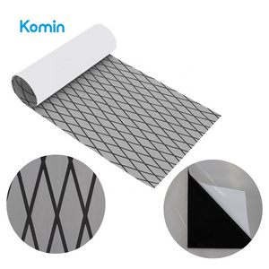 Komin Sanding Diamond Pattern EVA Marine Foam Boat Flooring Sheets With 3m Adhesive