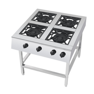 2024 Factory Price Multi-Burners Low Pressure Commercial Gas Cooker with Frame Cast Iron Burner