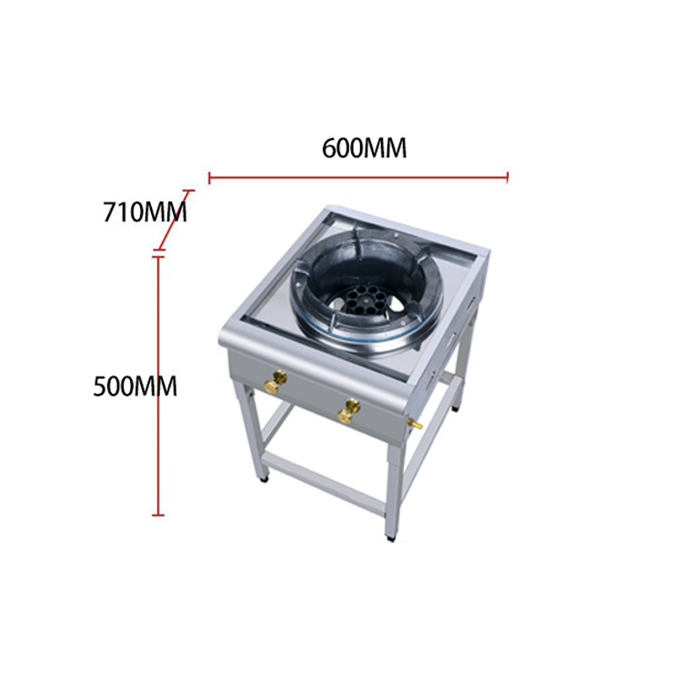 2024 China Factory Strong Flame Gas Stove Stainless steel body Cast Iron Burner