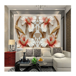 KOMNNI Custom Any Size Wallpaper Nordic Light Luxury Jewellery Flowers Peel And Stick Mural Tv Sofa Background Wallpaper