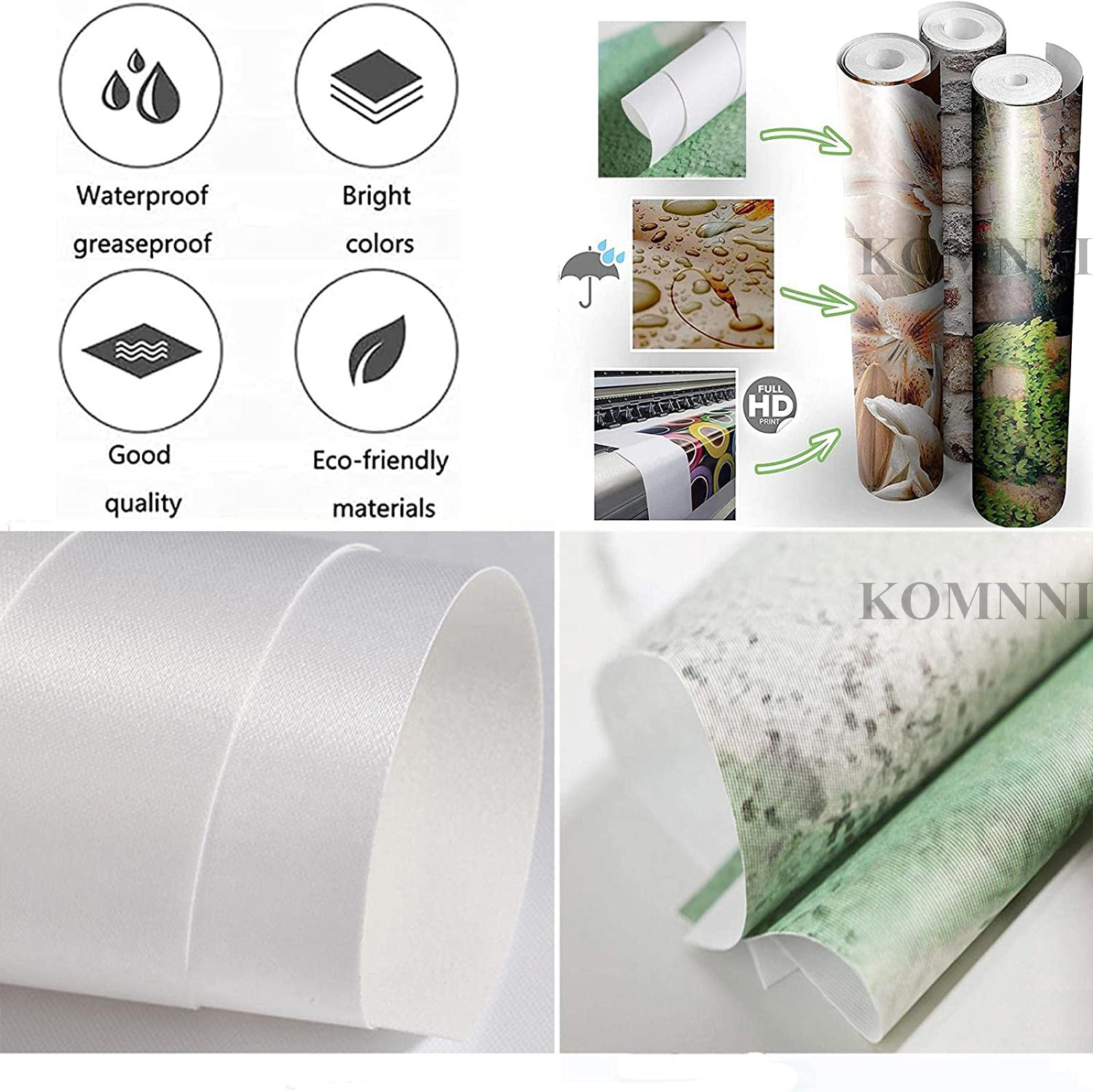 KOMNNI Custom Tooling Wallpaper Mural Decoration Wedding Clothing Store Villa Luxury Background Wall Mural