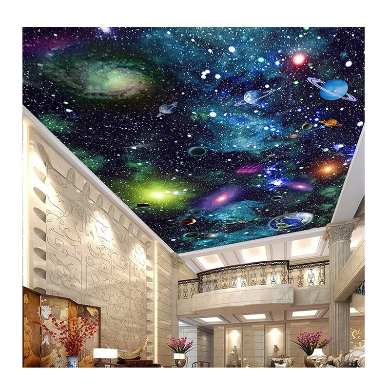 KOMNNI Custom Universe Starry Sky 3d Poster Wallpaper Bedroom Living Room Study Room Ceiling Decoration Mural